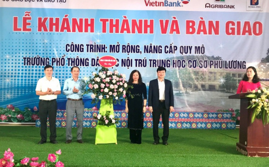Petrolimex hỗ trợ 2 tỷ đồng nâng cấp trường Phú Lương