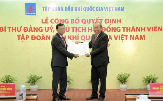 Phó Thủ tướng Trương Hòa Bình nhấn mạnh 6 nhiệm vụ trọng tâm với tân Bí thư Đảng ủy, Chủ tịch Petrovietnam