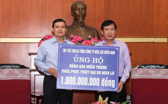 Tháng tri ân khách hàng: Điện lực miền Nam hướng về miền Trung