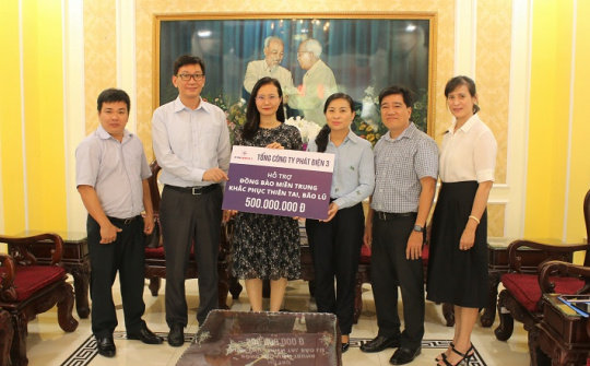 Nghĩa tình của EVNGENCO 3 hướng về đồng bào miền Trung