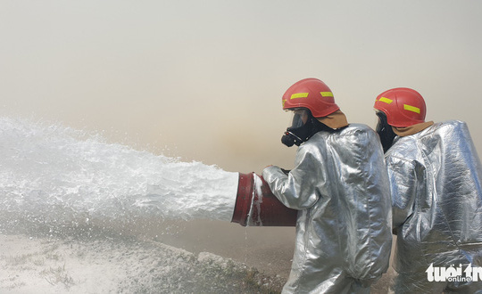 Diễn tập ứng phó sự cố hạt nhân trong Tổ hợp bôxit Tân Rai