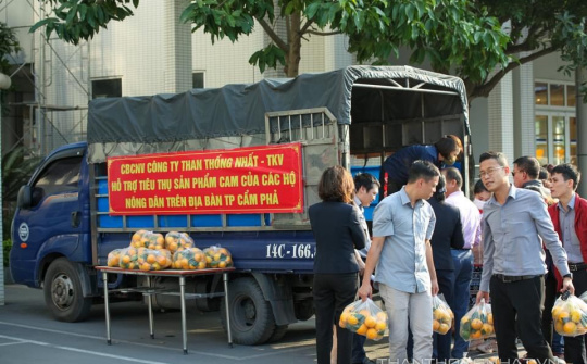 Công ty Than Thống Nhất chung tay hỗ trợ tiêu thụ nông sản