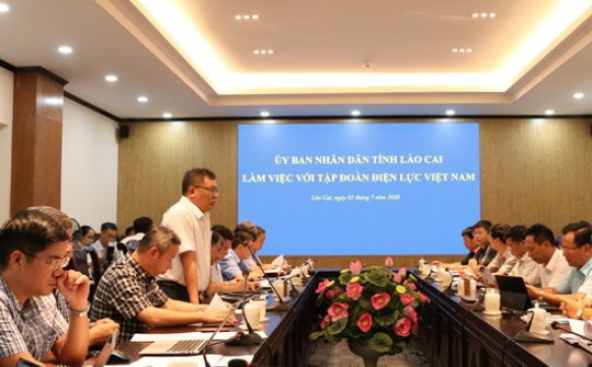 Lãnh đạo EVN, EVNNPC làm việc với UBND tỉnh Lào Cai