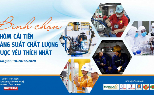 Khởi động bình chọn "Nhóm Cải tiến năng suất chất lượng được yêu thích nhất"