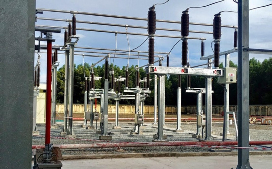 PTC3 đóng điện thành công dự án mở rộng ngăn lộ 110kV tại Trạm biến áp 220kV Hàm Tân