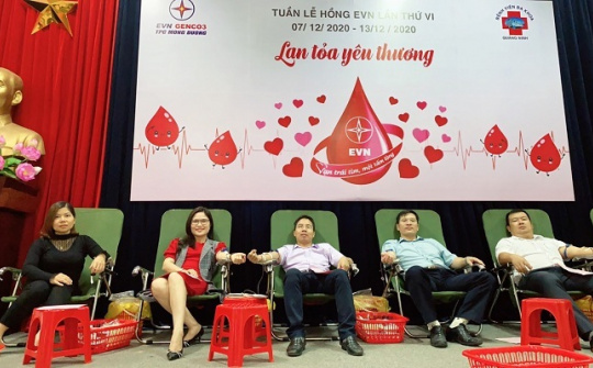 Công ty Nhiệt điện Mông Dương hưởng ứng  “Tuần lễ hồng EVN” lần thứ VI