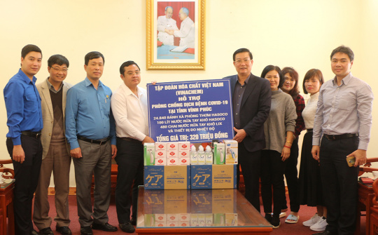 Vinachem chung tay phòng, chống dịch Covid-19 tại vùng dịch Vĩnh Phúc