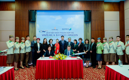 Bamboo Airways và Vinpearl hợp tác triển khai chuỗi sản phẩm hàng không – du lịch tiêu chuẩn quốc tế