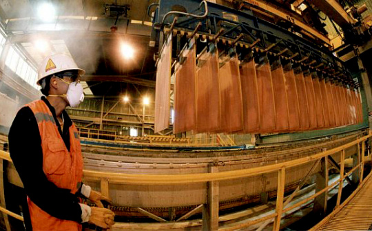 Giá đồng xuống mức thấp kỷ lục kể từ năm 2016