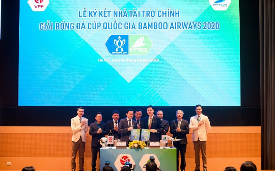 Bamboo Airways tiếp tục tài trợ chính cho Cúp Quốc gia 2020