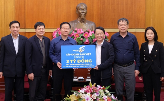 Bảo Việt ủng hỗ 3 tỷ đồng cho Quỹ Phòng chống dịch Covid-19