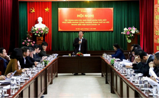 Ngành Công thương Hà Nội bàn giải pháp thúc đẩy phát triển kinh tế trong mùa dịch Covid 19
