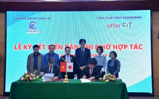 Đại học Điện lực và Công ty afterFIT Engineering - Nhật Bản ký kết biên bản ghi nhớ hợp tác đào tạo