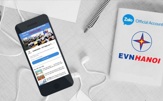 EVNHANOI phát triển ứng dụng trên Zalo