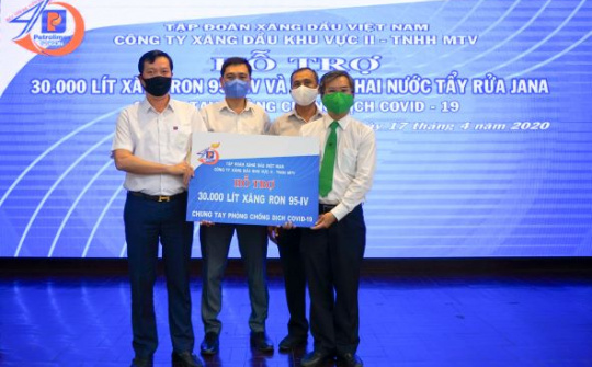 379 triệu đồng và nhiều hơn thế nữa, Petrolimex Sài Gòn ủng hộ phòng, chống dịch Covid-19