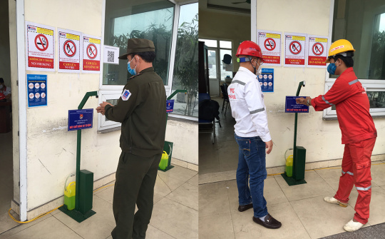 Đoàn Thanh niên PTSC Thanh Hóa chế tạo thành công máy sát khuẩn tay tự động chống dịch Covid - 19