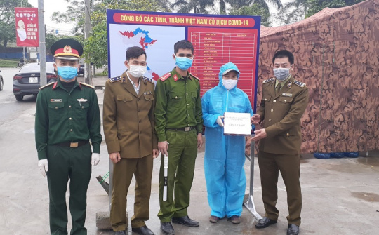 Quản lý thị trường Hải Phòng chung tay ngăn chặn dịch bệnh Covid-19