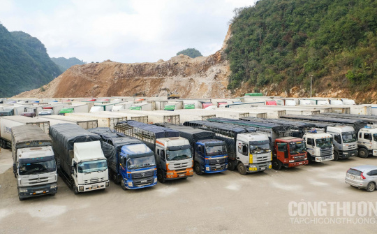 Xuất 834 xe hàng sang Trung Quốc trong ngày 8/4, Lạng Sơn có lượng xe tồn lớn nhất