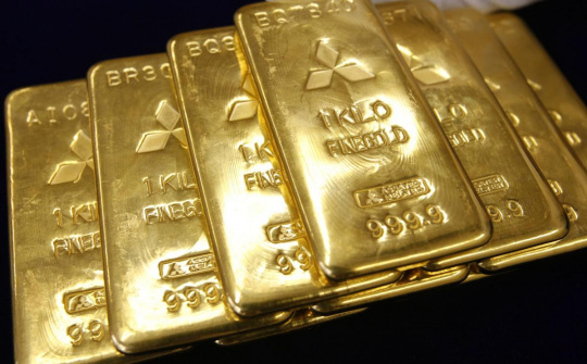 Tuần qua, giá vàng có lúc tăng lên mức cao nhất trong ba tuần