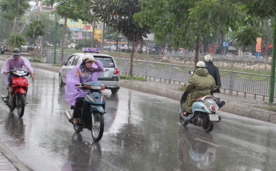 Thời tiết ngày 23/5: Bắc Bộ giảm nhiệt, chiều tối có mưa rào và giông