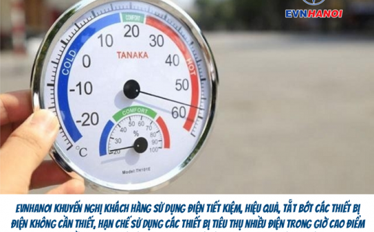 Tiêu thụ điện tăng cao cùng nắng nóng