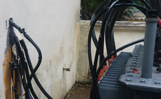 Có thể bị bỏng khi cắt trộm dây cáp  biến áp