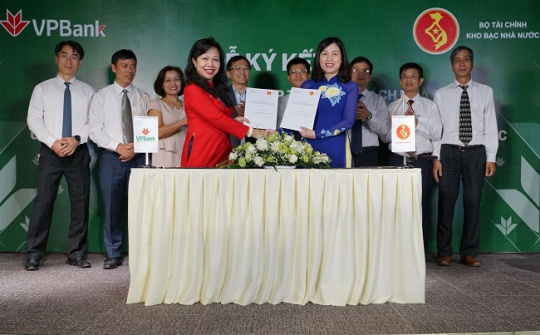 VPBank và Kho bạc Nhà nước ký thỏa thuận phối hợp thu ngân sách và thanh toán song phương điện tử