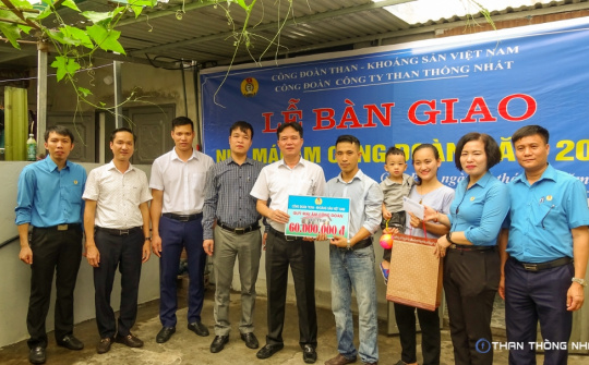 Công đoàn Than Thống Nhất: Hỗ trợ “Mái ấm Công đoàn” cho đoàn viên có hoàn cảnh khó khăn