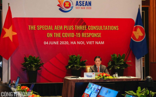 ASEAN+3 tăng cường gắn kết và chủ động ứng phó dịch bệnh Covid-19