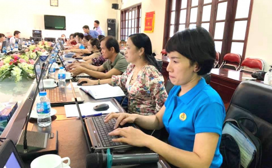 Cán bộ công đoàn ngành Hóa chất tham gia tập huấn sử dụng phần mềm Quản lý đoàn viên