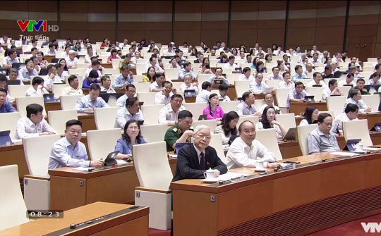 [VIDEO] 100% Đại biểu Quốc hội có mặt tại phiên họp hôm nay tán thành thông qua EVFTA