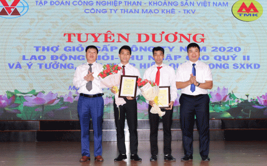 Công ty than Mạo Khê tuyên dương 39 thợ giỏi năm 2020