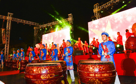 Màn trống hội khởi động Chương trình Nhận diện hàng Việt Nam - Tự hào hàng Việt Nam năm 2020