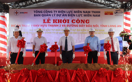 Khởi công Trạm 110kV Hựu Thạnh 2 và đường dây đấu nối tỉnh Long An