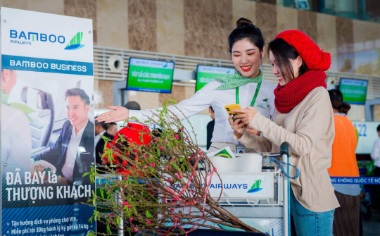 Bamboo Airways tung hàng triệu vé Tết các đường bay từ Hà Nội, TP. HCM giá từ 99.000 đồng