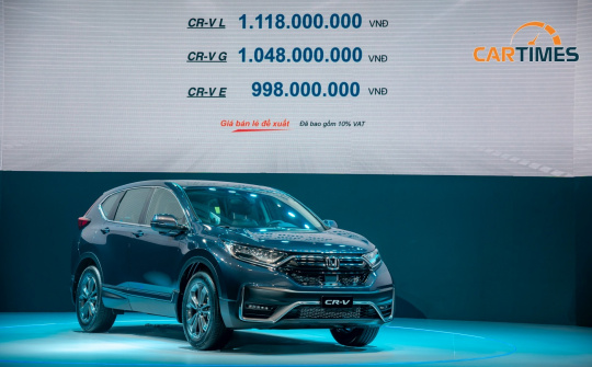 Honda CR-V 2020 nâng cấp vừa ra mắt đã nhận ưu đãi khủng lên tới 160 triệu đồng