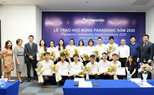 Panasonic trao tặng 15 suất học bổng cho sinh viên tài năng năm 2020