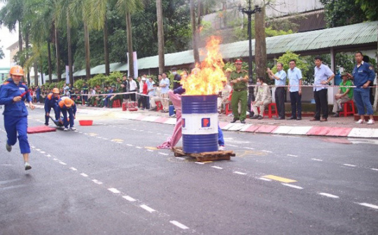 Petrolimex Bắc Thái: Đạt 3 giải nhất trong Hội thao kỹ thuật chữa cháy và cứu nạn, cứu hộ năm 2020