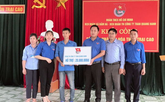 Tuổi trẻ Than Quang Hanh chung tay hỗ trợ chương trình “Xây dựng nông thôn mới” tại huyện Đầm Hà
