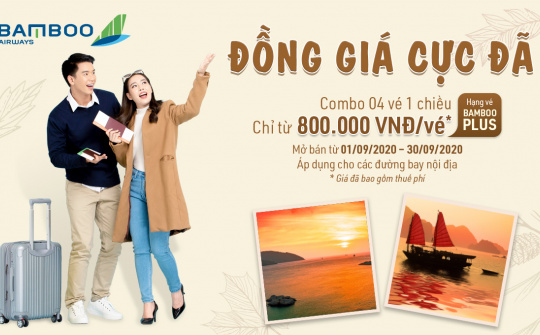 Thoả sức cất cánh cùng Bamboo Airways với “cơn mưa” ưu đãi nửa cuối năm