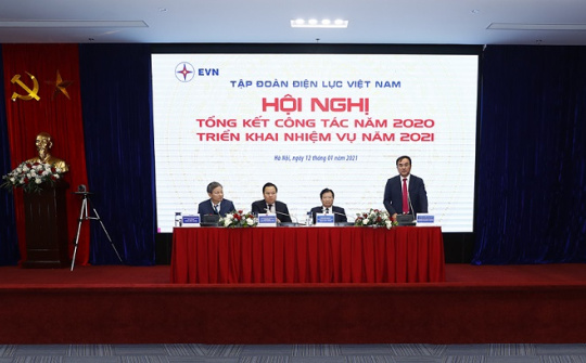 EVN tổ chức Hội nghị tổng kết công tác năm 2020, triển khai nhiệm vụ năm 2021