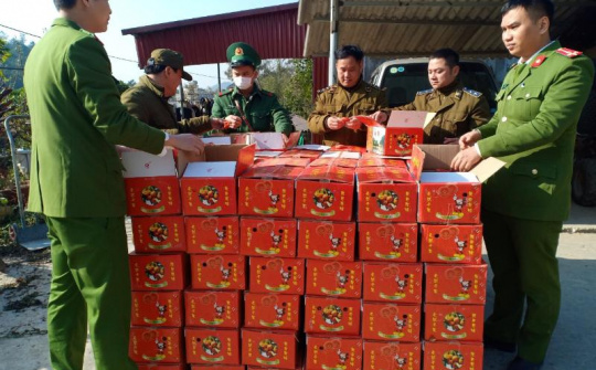 Thu giữ gần 2 tấn hồng sấy dẻo nhập lậu trị giá gần 100 triệu đồng