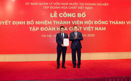 Vinachem công bố, trao quyết định bổ nhiệm Thành viên HĐTV Tập đoàn