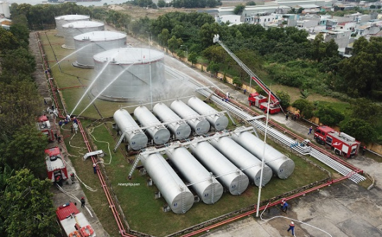 Kho Cảng Xăng dầu K2 hoàn thành kế hoạch PCCC & CNCH 2020