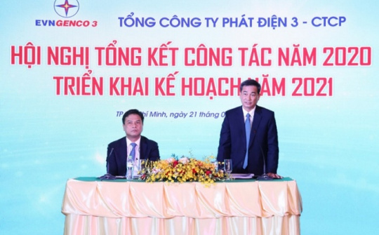 EVNGENCO 3: Sản lượng điện thực hiện năm 2020 đạt 33,254 tỷ kWh