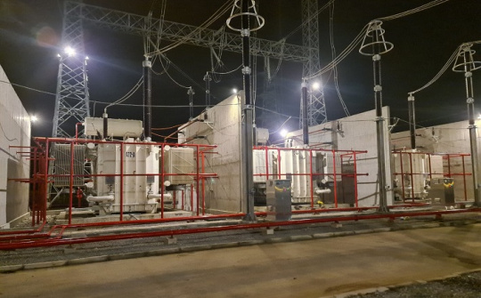 Hoàn thành toàn bộ công trình Trạm biến áp 500kV Nghi Sơn