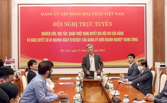 Đảng ủy VINACHEM: Tổ chức hội nghị quán triệt và triển khai Nghị quyết Đại hội XIII của Đảng theo hình thức trực tuyến