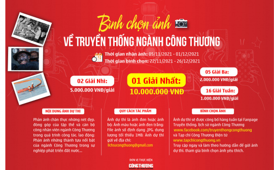 Phát động Hoạt động Bình chọn ảnh về Truyền thống ngành Công Thương