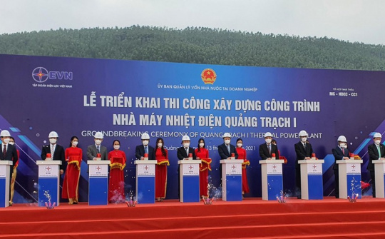 Triển khai thi công xây dựng công trình Nhà máy nhiệt điện Quảng Trạch I