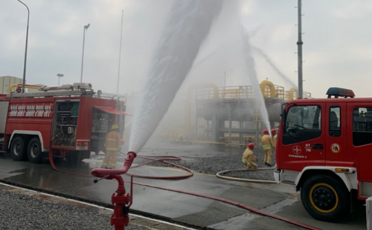 Nhiệt điện Phú Mỹ tham gia diễn tập PCCC Cụm Khí - Điện - Đạm Phú mỹ năm 2021